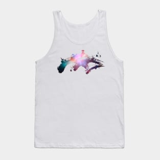 Paint brush stroke galaxy whoosh Tank Top